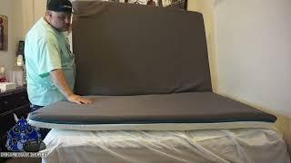 Putting on Bedsure 4 Inch Memory Mattress Topper