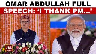 Omar Abdullah Full Speech: PM Modi Inaugurates Landmark Rail Project In J&K | India Today News