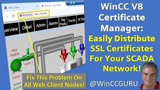 WinCC V8 Certificate Manager  Create & Manage SSL Certificates #WinCCGURU