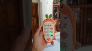 CUTEST CARROT LEARNING PHONE #cutecarrot #learningphone #soundeffects #byciclesounds #trendingtoy