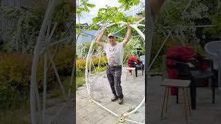 Купольная беседка как каркас для маньчжурского ореха #тольятти #дача #садовник #ландшафт #топиарий