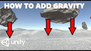 HOW TO TURN ON GRAVITY IN UNITY TUTORIAL