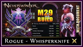 Mod 29 Rogue Whisperknife Build! (max stats, over 101.5k IL) Fire themed & Versatile! - Neverwinter