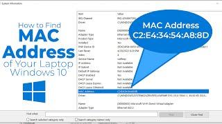 How to Find MAC Address on Laptop Windows 10