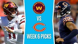 Thursday Night Football (NFL Picks Week 6) COMMANDERS vs BEARS | TNF Free Picks & Odds