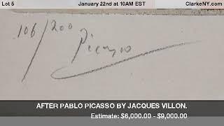 AFTER PABLO PICASSO BY JACQUES VILLON.