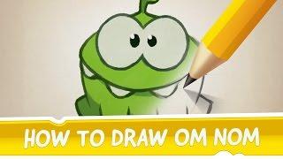 How to Draw Om Nom from Cut the Rope