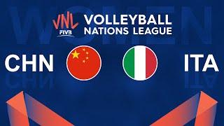 CHINA vs ITALY FIVB Volleyball Womens Nations League  Live Stream Game Cast