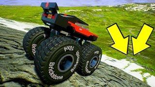WHETHER BIGFOOT DOWN WITHOUT DAMAGE!? - RIGS BRICK | LEGO EXPERIMENT IN BRICK RIGS