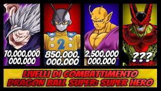 LIVELLI DI COMBATTEMENTO e RIASSUNTO: DRAGON BALL SUPER: SUPER HERO