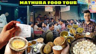 Mathura Street Food Tour || Cheap and Delicious Food From Vrindavan and Mathura || All About India