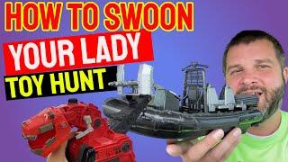 How To Swoon Your Lady Toy Hunt! Thrift Store Scores! Chap Mei, DinoTrux, Die Cast Work Excavator