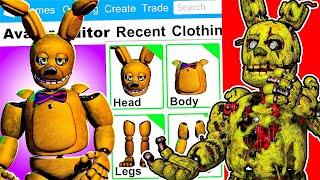 Making SPRING BONNIE a ROBLOX ACCOUNT