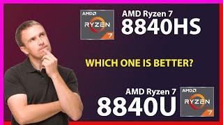 AMD Ryzen 7 8840HS vs AMD Ryzen 7 8840U Technical Comparison