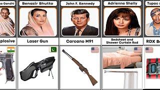 Weapons That Used In Killing Famous People