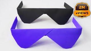 How To Make Paper Sunglasses Without Glue || Paper Folding Crafts || Paper Craft Without Glue