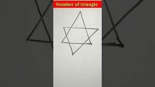 Reasoning: figure counting/counting of triangle/reasoning short trick/#shorts #shortvideo #maths