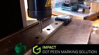 Marking a tiny(0.08 inch) Data Matrix Code with IMPACT by Technifor