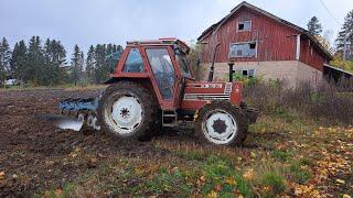 Fiatagri 80-90DT & Överum BT387 kyntöä 2022