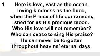 'Here is Love' ('Grace takes my sin'), Choir piece