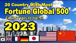 TOP 20 COUNTRIES WITH MOST NUMBER OF FORTUNE GLOBAL 500 COMPANIES 2023