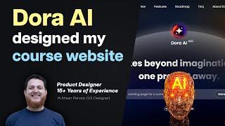 Dora AI designed my course Website - The Results?