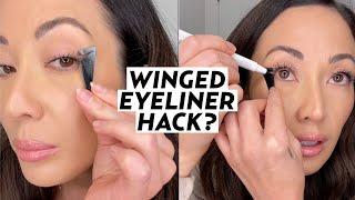 Winged Eyeliner Hack? Trying Flash Cat Eye from L'Oreal