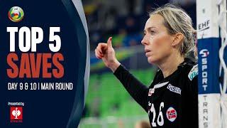 Lunde turned into a "wall" | Top 5 Saves | Day 9 & 10 | Women's EHF EURO 2022