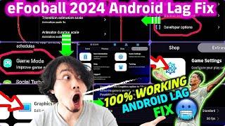 How To Fix Lag In eFootball 2024 Android | 1-4gb RAM | eFootball 2024 graphics config