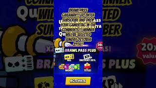 BRAWL PASS GIVEAWAY!! #brawlstars #trending #giveaway #shorts