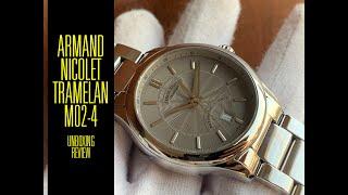 Armand Nicolet Tramelan m02-4 Automatic A840BAA-GR-M2850A Watch | Unboxing Review | Valjoux Relogios