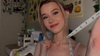 ASMR Tailor Roleplay (Measuring You, Fabric Sounds)