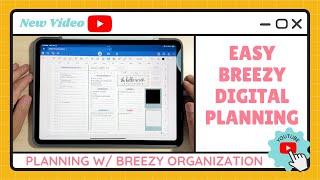 Easy Breezy Organization in my new Digital Planner using Daily Templates by TracEy Monster Savings