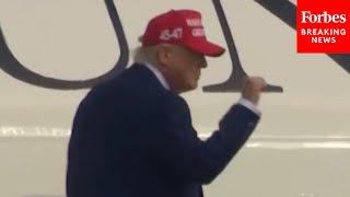 BREAKING NEWS: Trump Boards Air Force One In Morristown, NJ, En Route To Washington DC