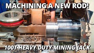 Making a 100T Heavy Duty Mining Jack Cylinder Rod | Machining & Threading