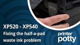 Replace XP520-XP540 waste ink pads and double the waste pad capacity