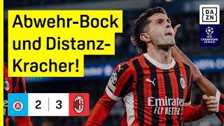 Komplett wilde Schlussphase: Slovan Bratislava - AC Milan | UEFA Champions League | DAZN Highlights