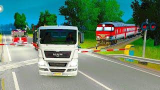 Застрял на ЖД переезде - EURO TRUCK SIMULATOR 2