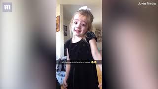 Little girls cries and can't explain why she's sad in funny video