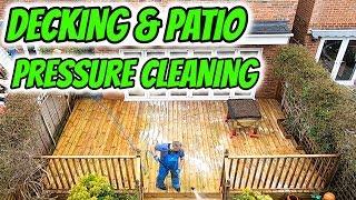 Patio pressure washing