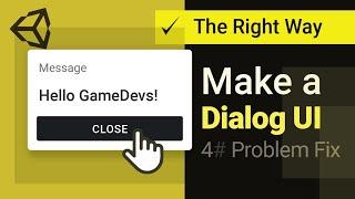 Popup window in Unity [ Part 4 : Fixing a problem ]