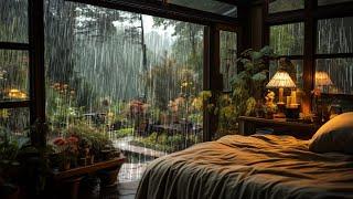 【No mid ads】 SOOTHING RAIN SOUND at the forest make you sleep well | Goodbye insomnia with Rain