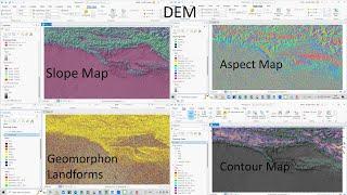 ArcGIS Pro 3 How to download DEM to Prepare Slope, Aspect, Contour and Geomorphic Landforms Maps