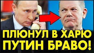 ДАЛ ПО СОПЛЯМ! Шольц позвонил ПУТИНУ: ПУТИН КРАСИВО УРЫЛ НАГЛОГО НЕМЧУРУ за 2 МИНУТЫ – БРАВО!