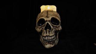 How To Make A SAFE Skull Candle - Halloween DIY | Dark Nook