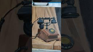 Acrylic painting #telephone #art #drawing #painting #stilllife #acrylicpainting #canvas #artist #tvk