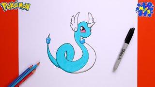 Pokemon Drawing || How to Draw Dragonair Pokemon Easy Step by Step