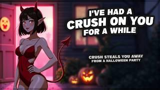 Your Crush Steals You Away From a Halloween Party [F4M] {Girlfriend ASMR}