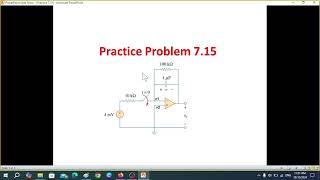 Practice 7.15 || Step Response of an RC Circuit || (Fundamentals of Electric Circuits - Alexander )