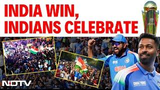 India Winning Moment Today | India Wins Champions Trophy | India Wins | India Celebration LIVE | IND